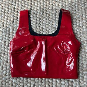 Commando Faux Patent Leather Crop Top